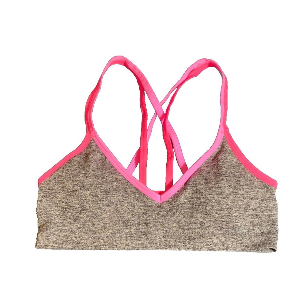 Fruit of the Loom Bra/Bralette~Lightly Padded~Gray/Pink~Girls size 36 NWOT